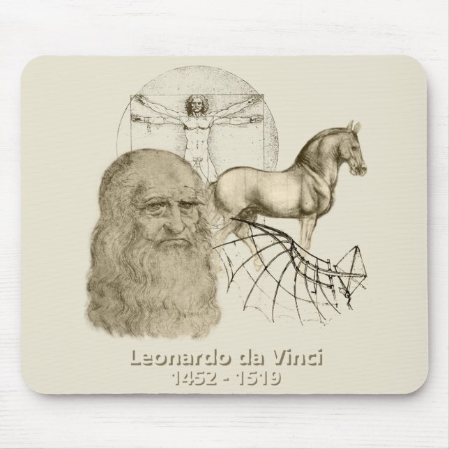 Leonardo da Vinci Mousepad (Vorne)