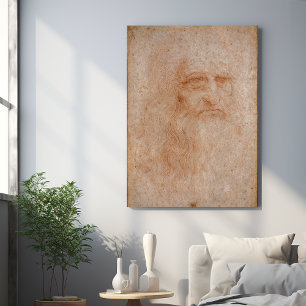 Leonardo Da Vinci, mutmaßliches Selbstporträt Poster