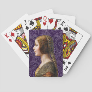 Leonardo da Vinci Portrait La Bella Principessa Spielkarten