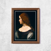 Leonardo Da Vinci Portrait Young Lady Famous Art