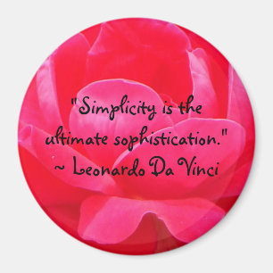 Leonardo Da Vinci Quote Magnet