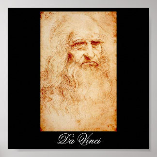 Leonardo Da Vinci Selbstporträt ca. 1510-1515 Poster
