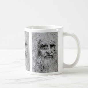 Leonardo da Vinci-Selbstporträt Kaffeetasse