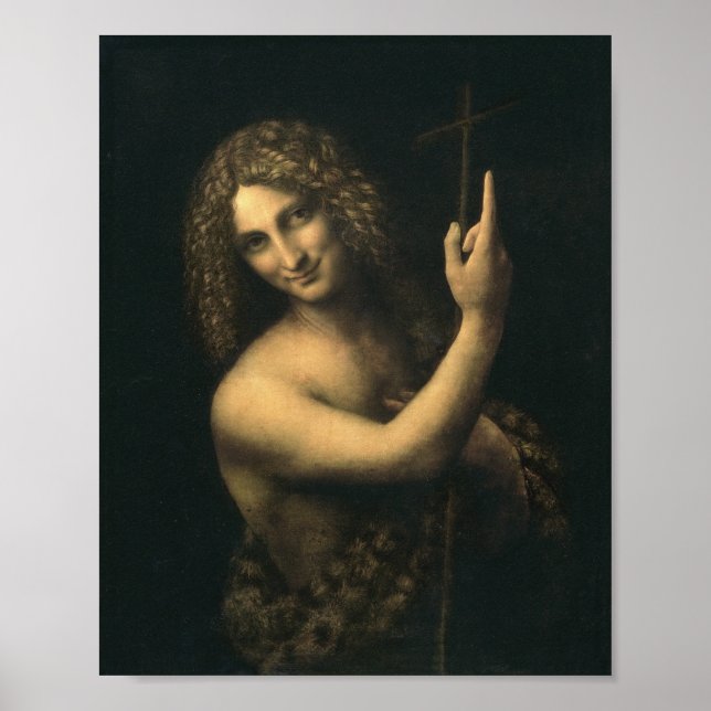 Leonardo Da Vinci - St. John The Baptist Poster (Vorne)