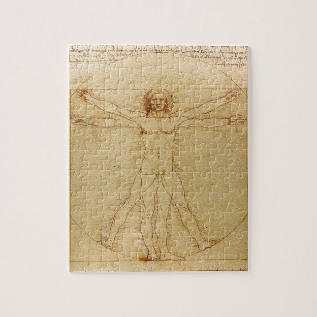Leonardo da Vinci , Vitruvian Man (Vertikal)