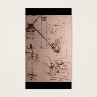 Leonardo da Vinci, Zeichnungen von Maschinen