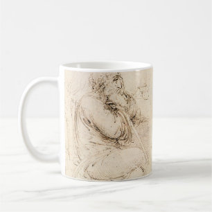Leonardo da Vincis Alte-Mann-und-Wasser-Skizze Kaffeetasse