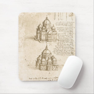 Leonardo da Vincis Architektur-Studie eines Domes Mousepad