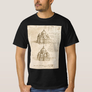 Leonardo da Vincis Architektur-Studie eines Domes T-Shirt