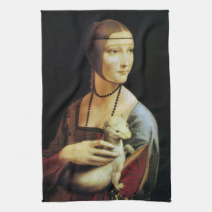 Leonardo da Vincis Dame mit dem Hermelin Geschirrtuch