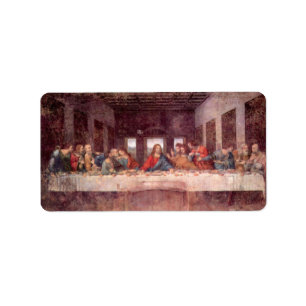 Leonardo da Vincis Das letzte Abendessen Adressaufkleber