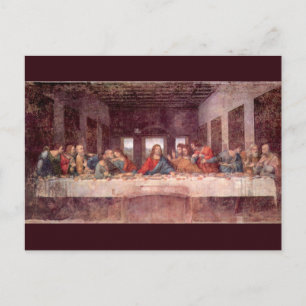 Leonardo da Vincis Das letzte Abendessen Postkarte