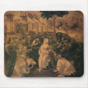 Leonardo da Vincis Die Anbetung der Könige Mousepad