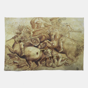 Leonardo da Vincis Die Schlacht von Anghiari Geschirrtuch