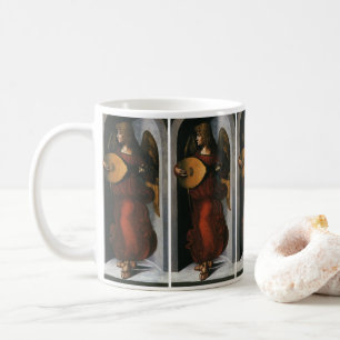 Leonardo da Vincis Ein Engel in Rot mit einer Laut Kaffeetasse
