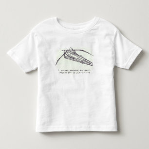 Leonardo da Vincis Entwürfe für ein Ornithopter Kleinkind T-shirt