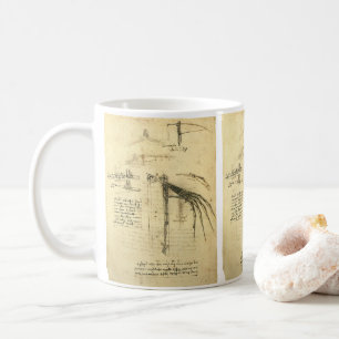 Leonardo da Vincis Flügel für eine Flugmaschine-Sk Kaffeetasse