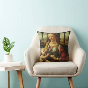 Leonardo da Vincis Madonna mit der Narbe Kissen