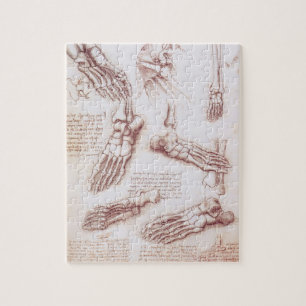 Leonardo da Vincis menschliche Anatomie Fußknochen