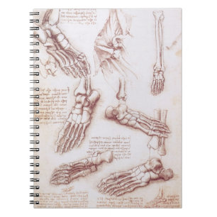 Leonardo da Vincis menschliche Anatomie Notizblock