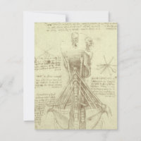 Leonardo da Vincis menschliche Anatomie-Wirbelsäul