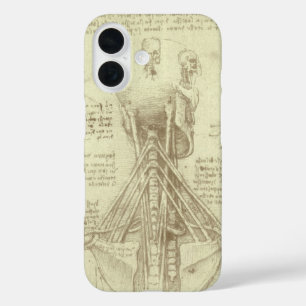 Leonardo da Vincis menschliche Anatomie-Wirbelsäul iPhone 16 Hülle