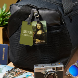 Leonardo da Vincis Mona Lisa, Kunst der Renaissanc Gepäckanhänger