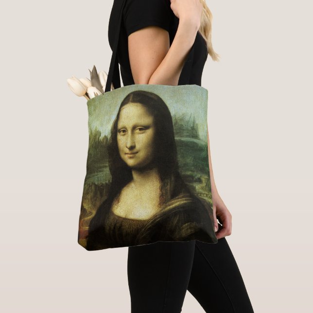 Leonardo da Vincis Mona Lisa, Kunst der Renaissanc Tasche (Von Nahem)
