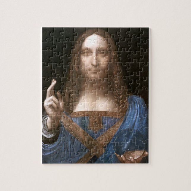 Leonardo da Vincis Portrait von Salvator Mundi (Vertikal)