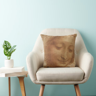 Leonardo da Vincis Porträt von der Heiligen Anna S Kissen