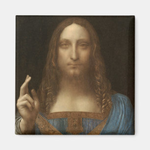 Leonardo da Vincis Salvator Mundi (Jesus Christus) Magnet