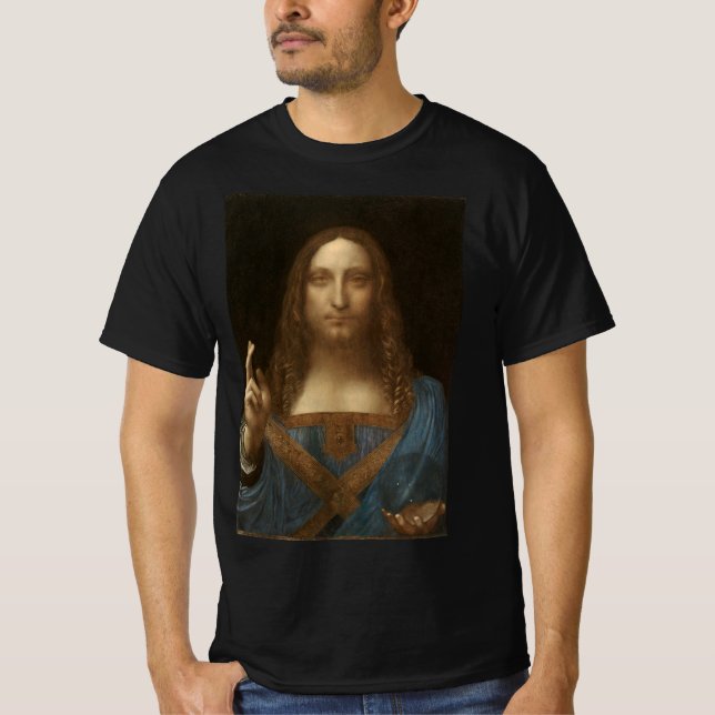 Leonardo da Vincis Salvator Mundi (Jesus Christus) T-Shirt (Vorderseite)