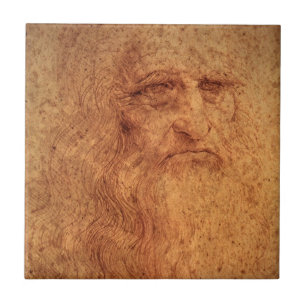 Leonardo da Vincis Selbstporträt, Renaissance-Kuns Fliese