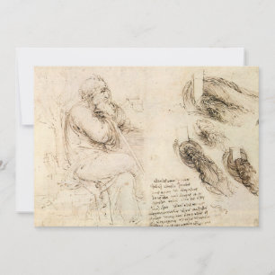 Leonardo da Vincis Studie Alter Mann und Wasser