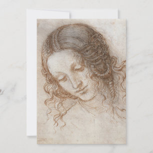 Leonardo da Vincis Studie zum Kopf der Leda Einladung
