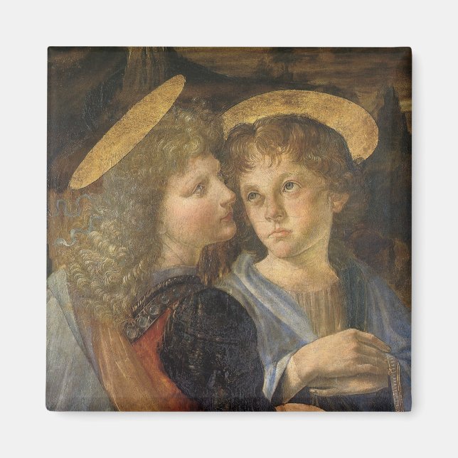 Leonardo da Vincis Taufe Christi Angels Magnet (Vorne)