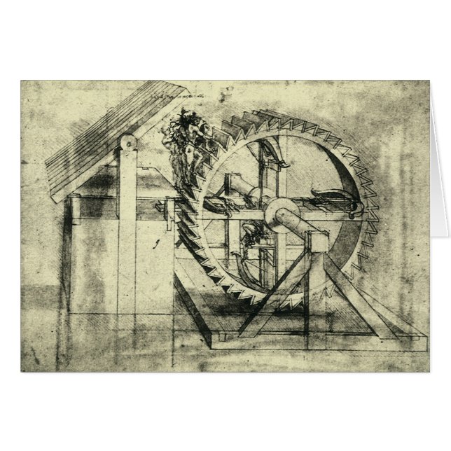 Leonardo da Vincis Treadmill Powered Crossbow (Vorderseite (Horizontal))