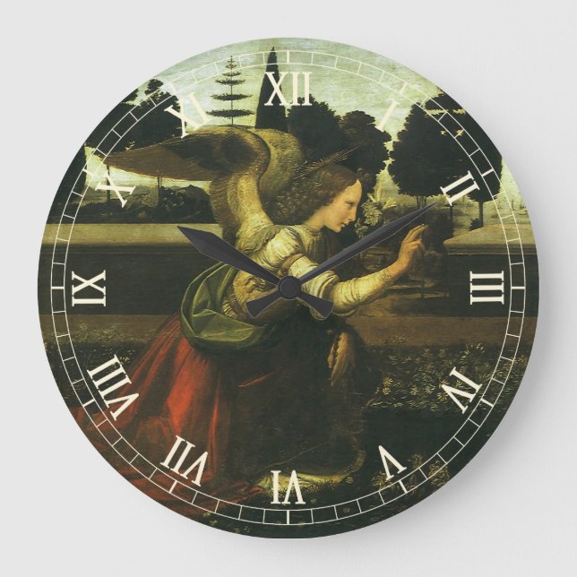Leonardo da Vincis Verkündung des Herrn Große Wanduhr (Vorderseite)