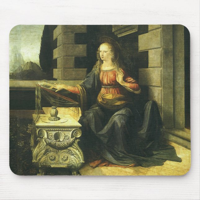 Leonardo da Vincis Verkündung des Herrn Mousepad (Vorne)