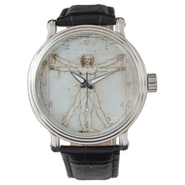Leonardo da Vincis Vitruvian Man Watch Armbanduhr