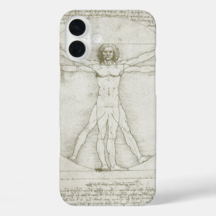 Leonardo da Vincis Vitruvianischer Mann iPhone 16 Plus Hülle