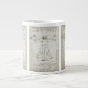 Leonardo da Vincis Vitruvianischer Mann Jumbo-Tasse