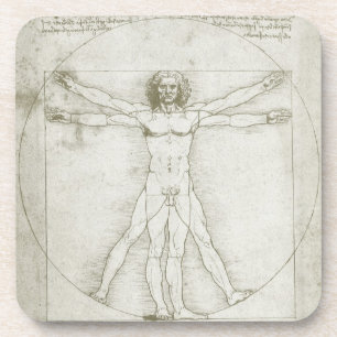 Leonardo da Vincis Vitruvianischer Mann Untersetzer