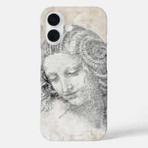 Leonardo DaVinci Skizze Leda Pergament Elegante Ku