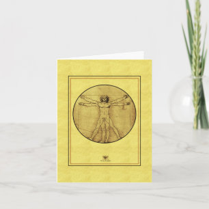 Leonardo de vinci "Vitruvian Man" Karte