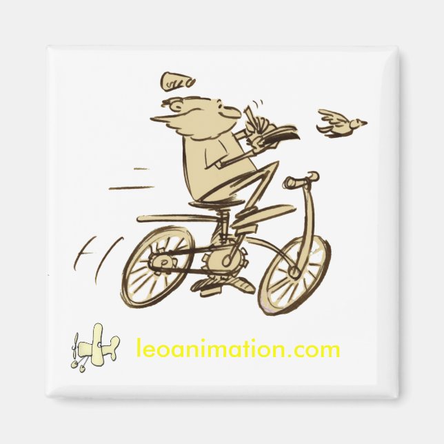 Leonardo - Magnetquadrat Magnet (Vorne)