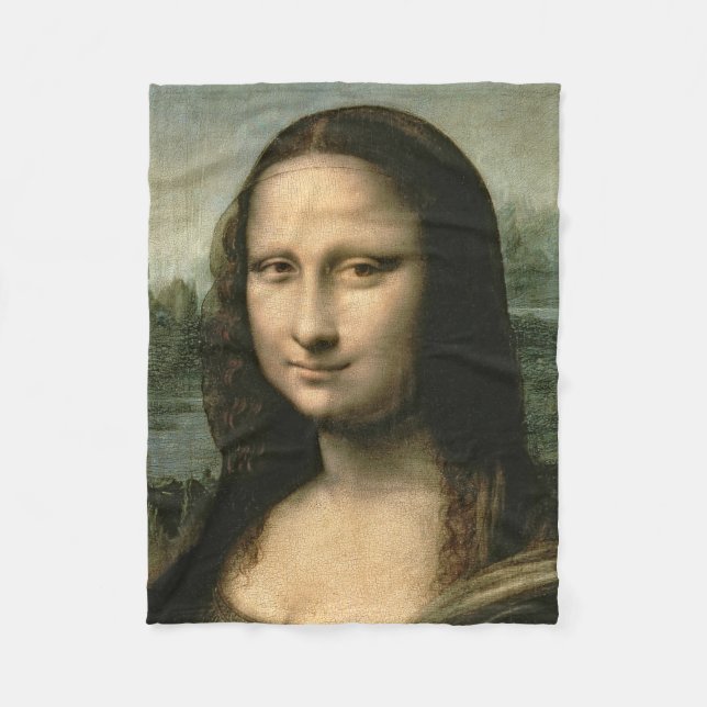 Leonardo Vinci | Mona Lisa, c.1503-6 Fleecedecke (Vorderseite)