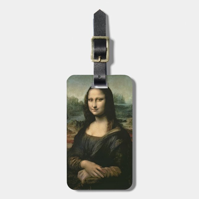 Leonardo Vinci | Mona Lisa, c.1503-6 Gepäckanhänger (Vorderseite vertikal)