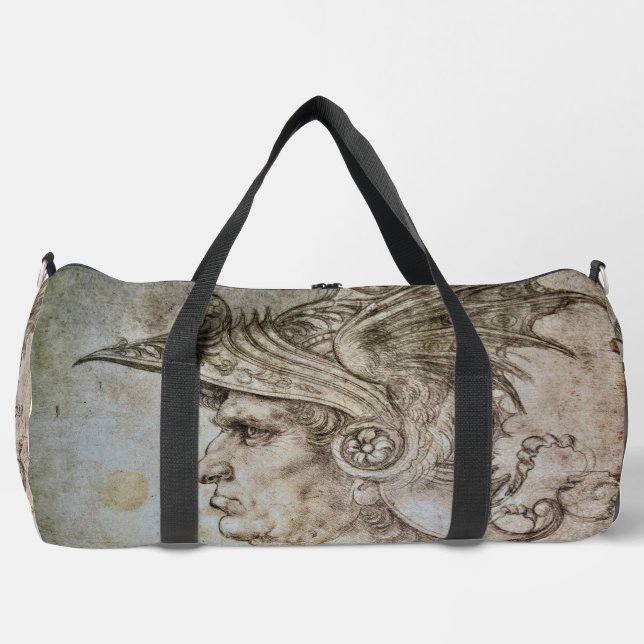 Leonardos behelmter Krieger  Duffle Bag (Vorderseite)