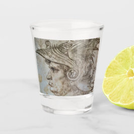 Leonardos Helmed Warrior Shot Glass Schnapsglas